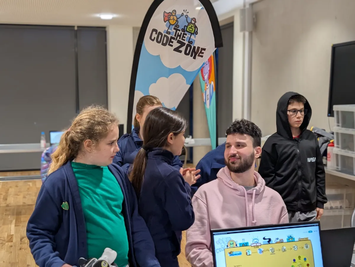 Coding session at Bishop's Stortford