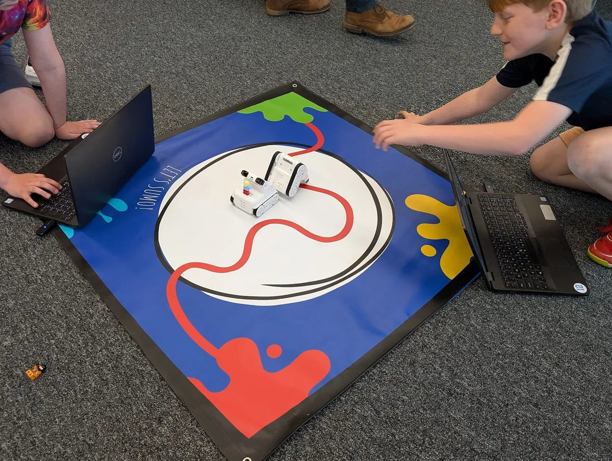 Robots at Bishop's Stortford coding club